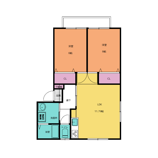 ラ・メゾン桑木場　201　2LDK