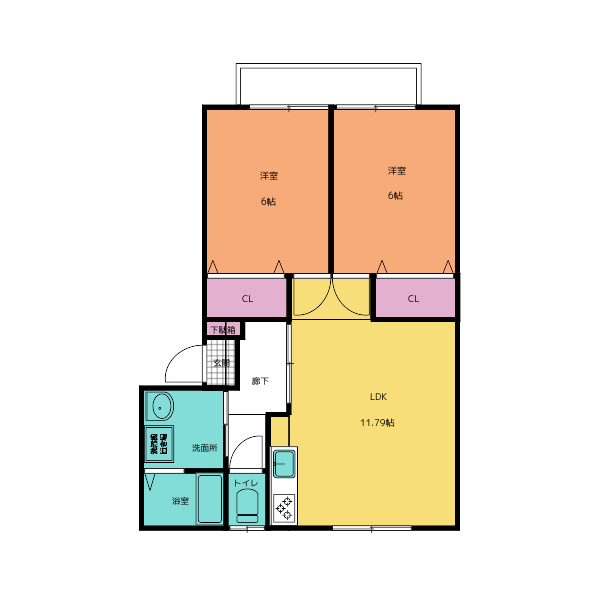 ラ・メゾン桑木場　203　2LDK