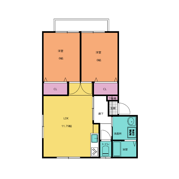 ラ・メゾン桑木場　204　2LDK