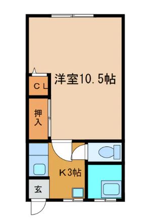 松浦ハイツ　3号室　1K