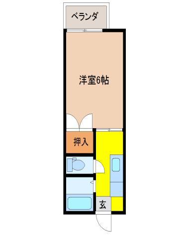 パストラル 1K 206号室