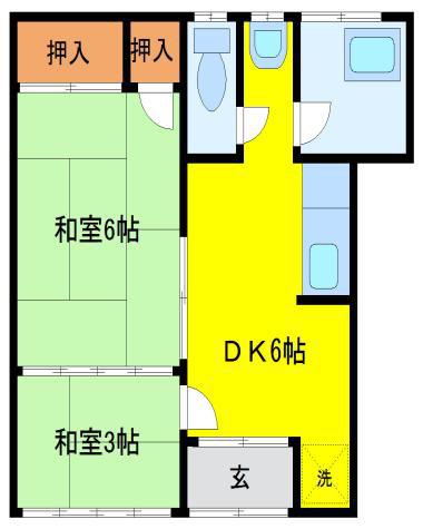 小林アパート 2DK 101号室