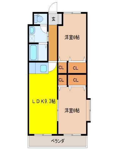 ソルレヴァンテ相浦 205号室 2LDK