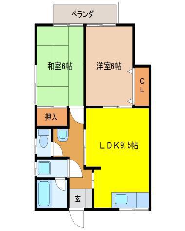 グリーヴィラ山口 201号室 2LDK