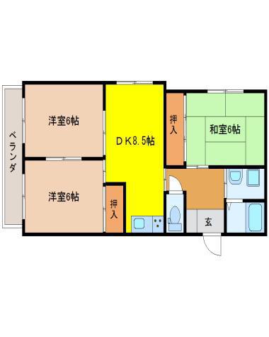 リライフ上相浦 203号室 3DK