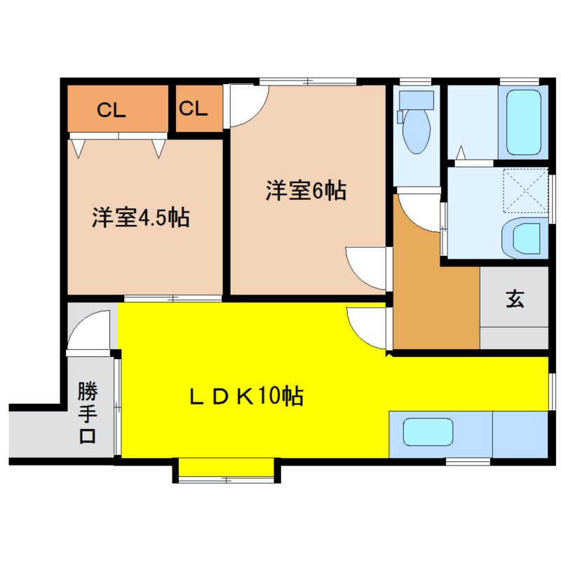 コンフォート日宇 202 2LDK