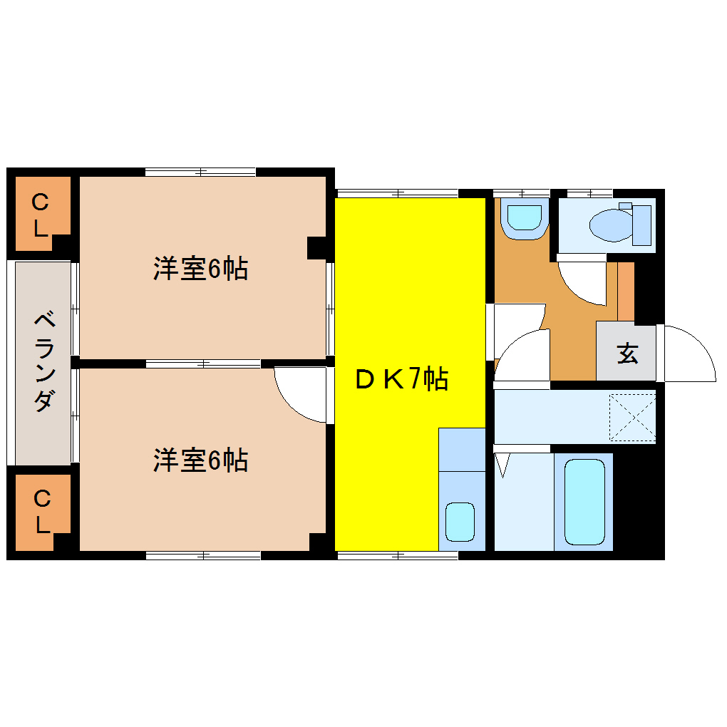 コーポ三浦 301 2DK