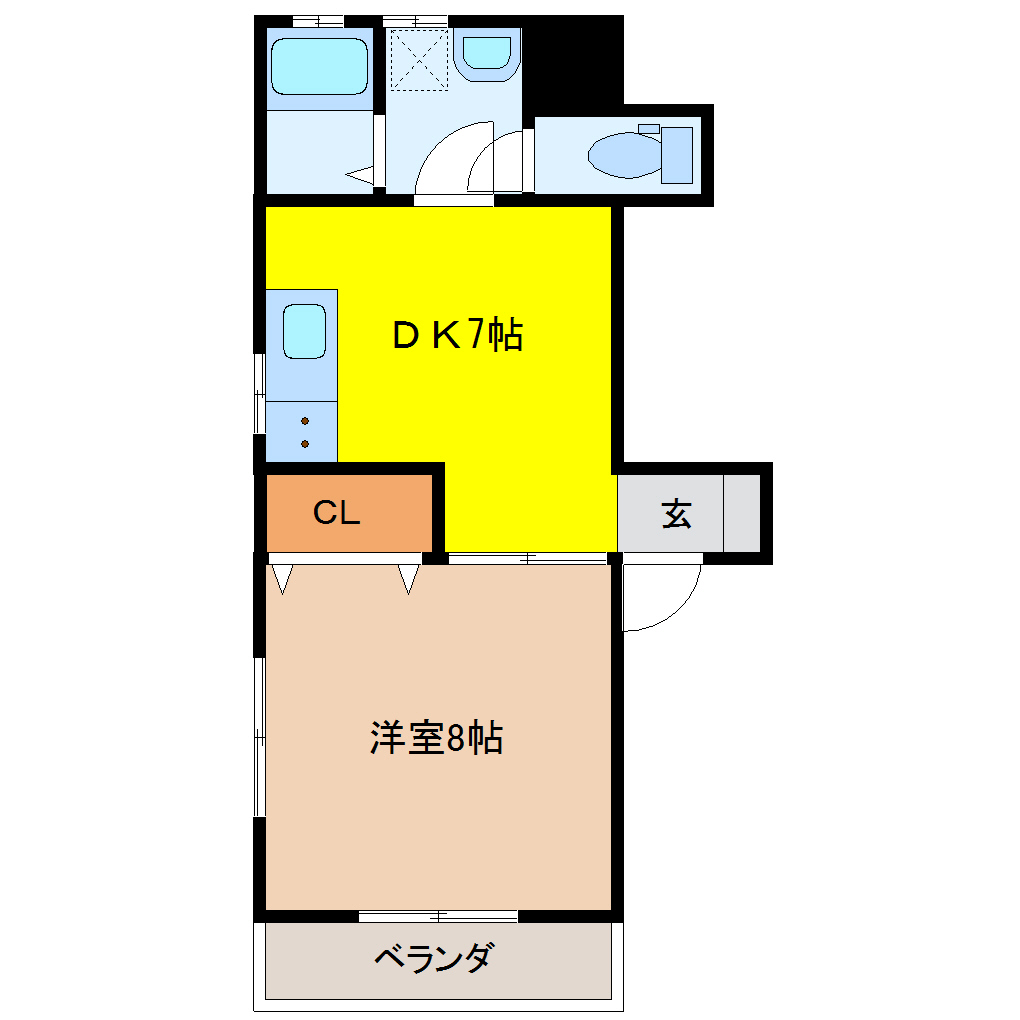 ゴールデンマンション 201 1DK