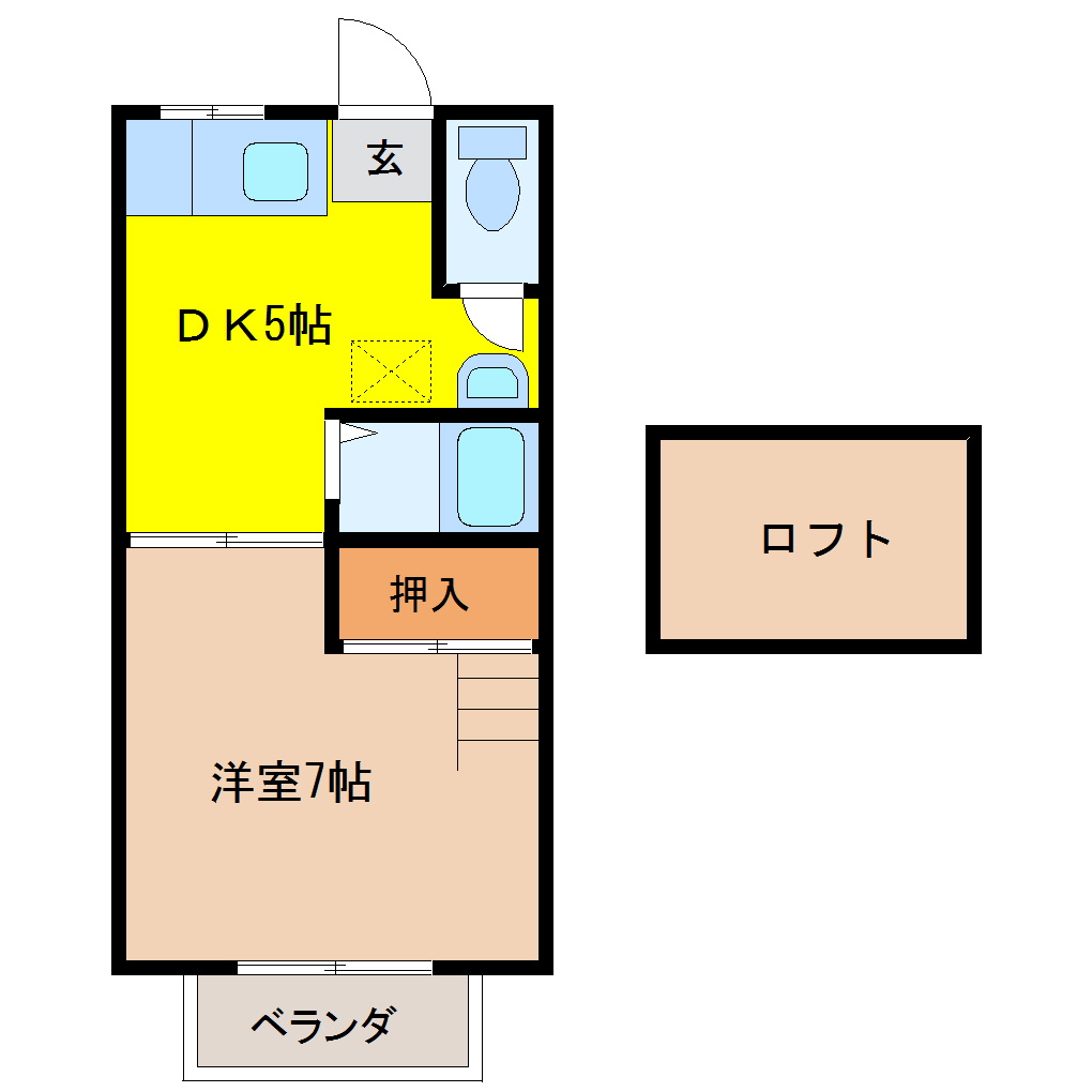 サンマリノ 201 1DK