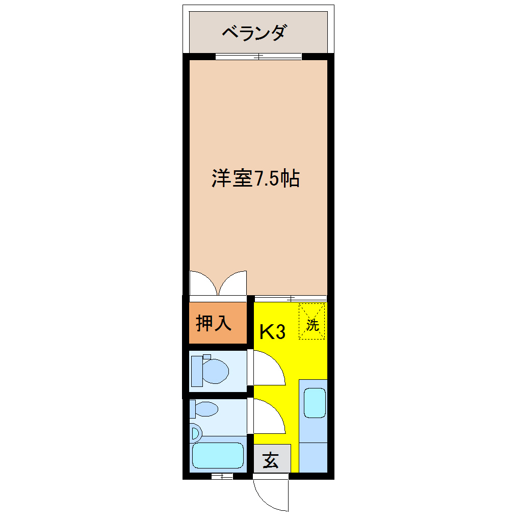 パークサイド祇園 203 1K