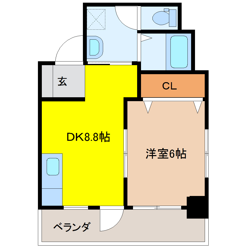 イーグルマンション万津 603 1DK