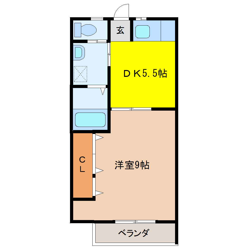 ヴァン・エスポワール 202 1DK