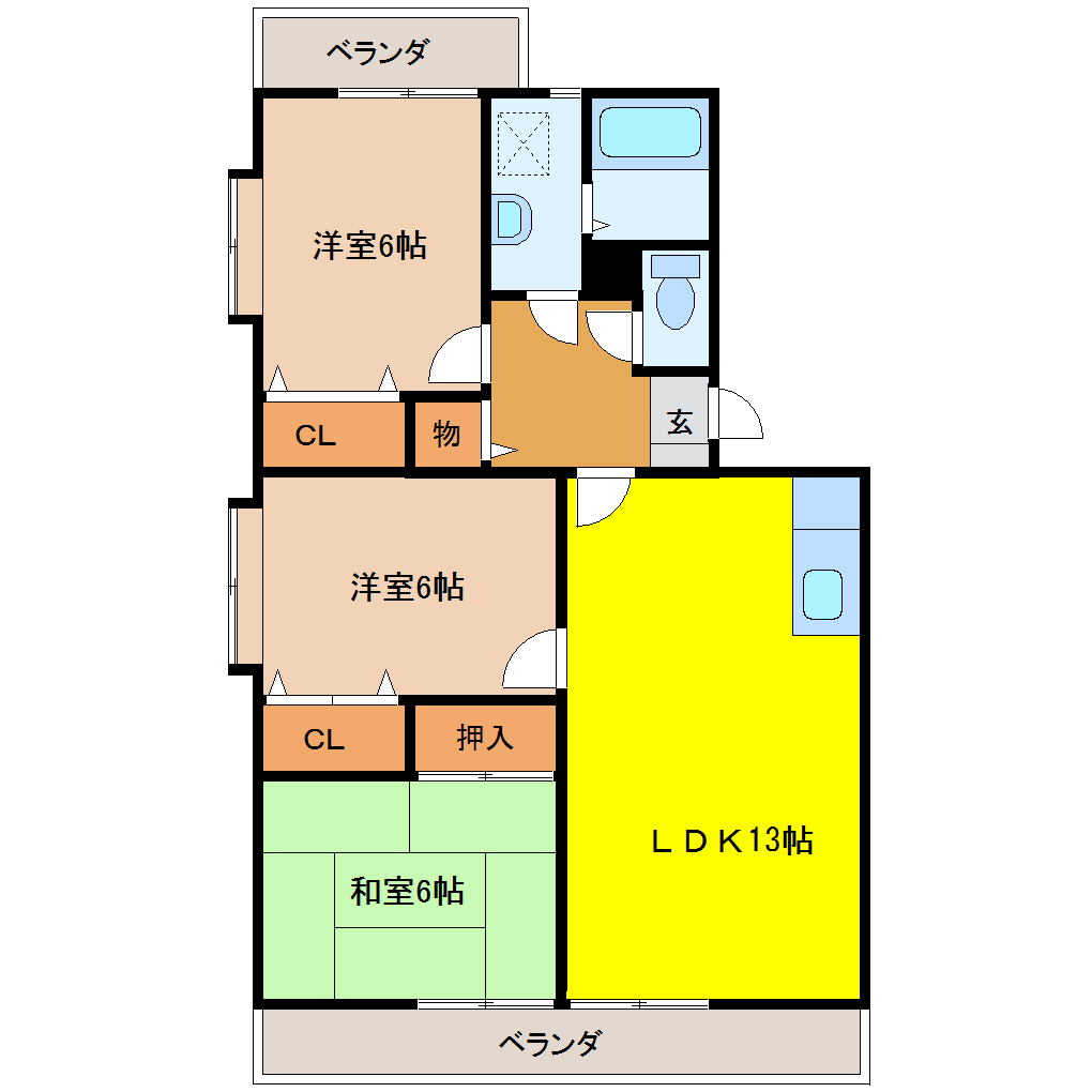 マリーム黒髪 203 3LDK