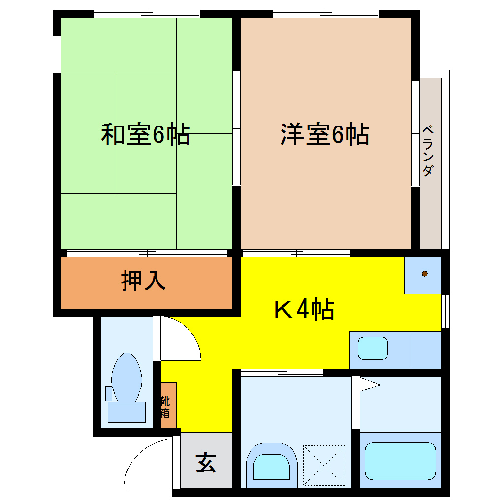 マンション松浦 301 2K