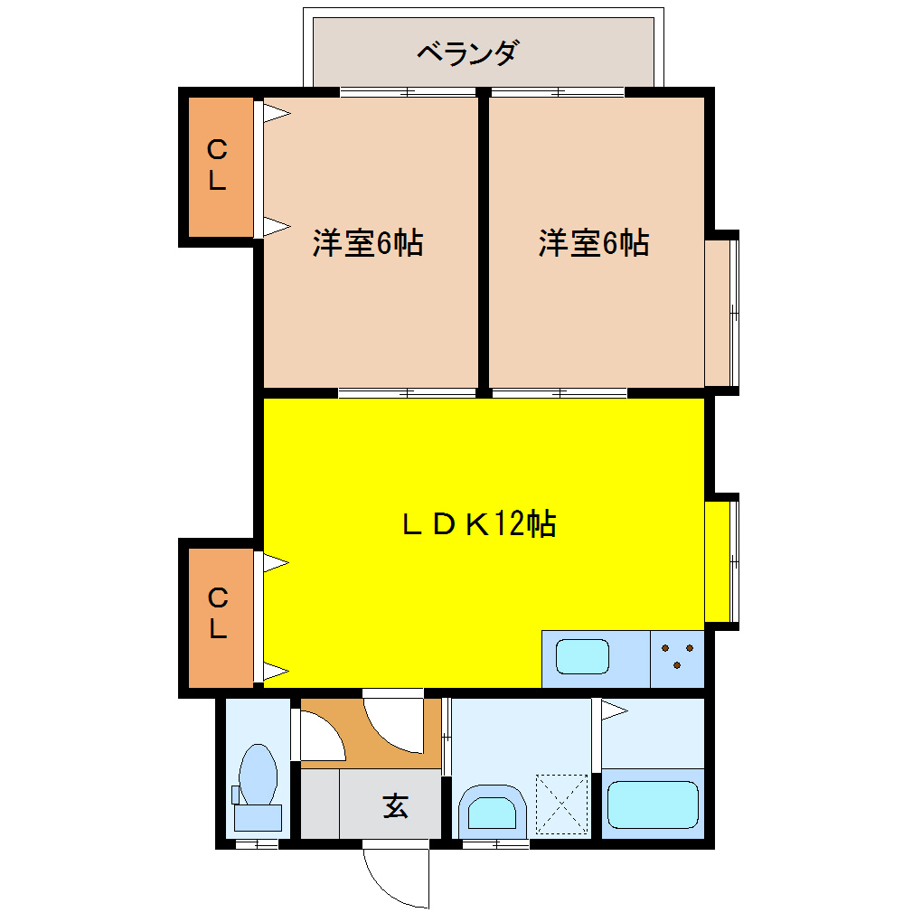 ラ・メゾン山口Ⅰ 105 2LDK