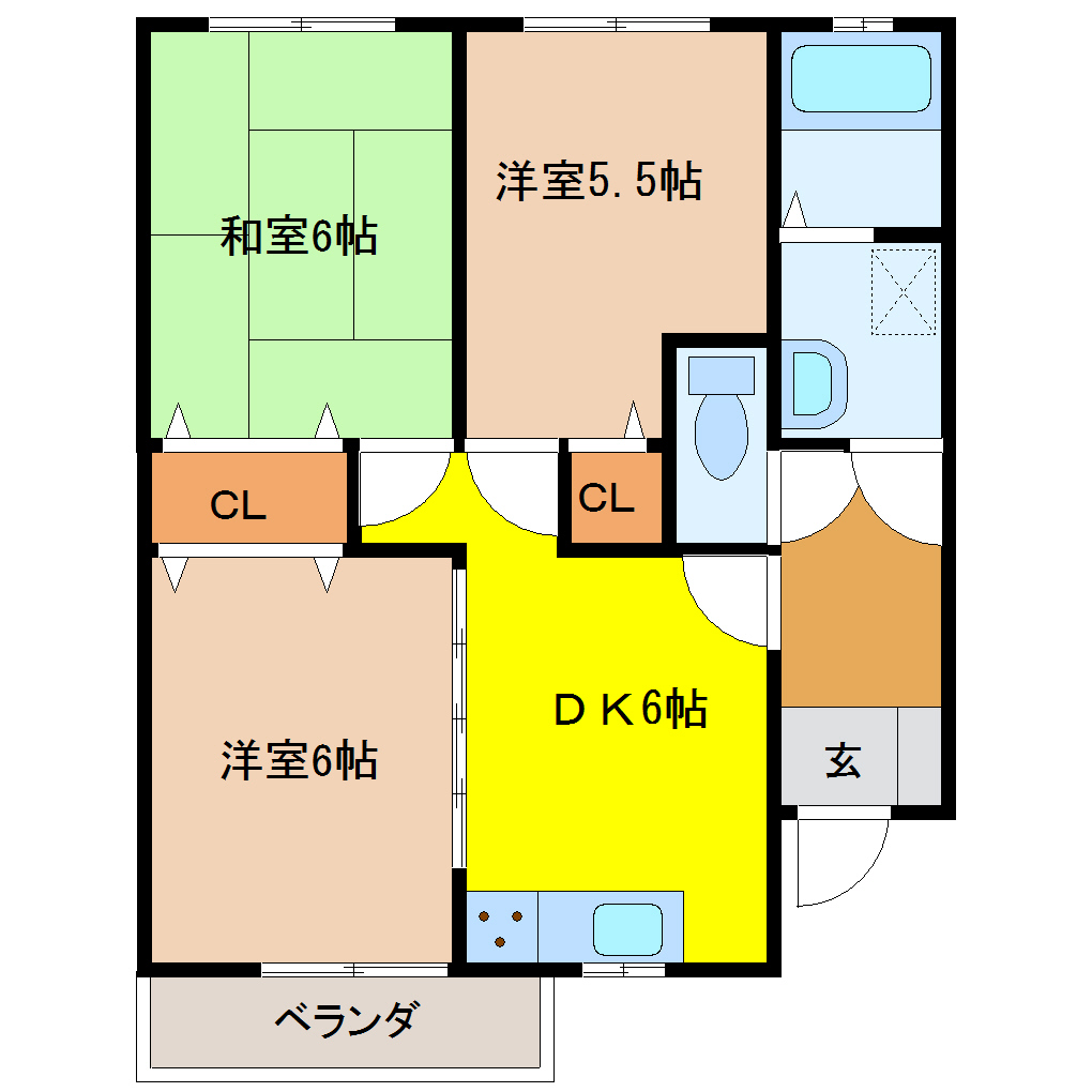 ロイヤルヒルズM 106 3DK