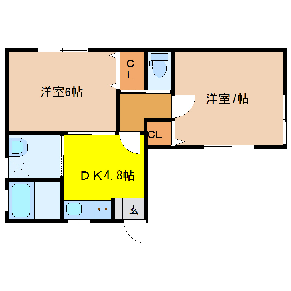 愛宕町アパート 201 2DK
