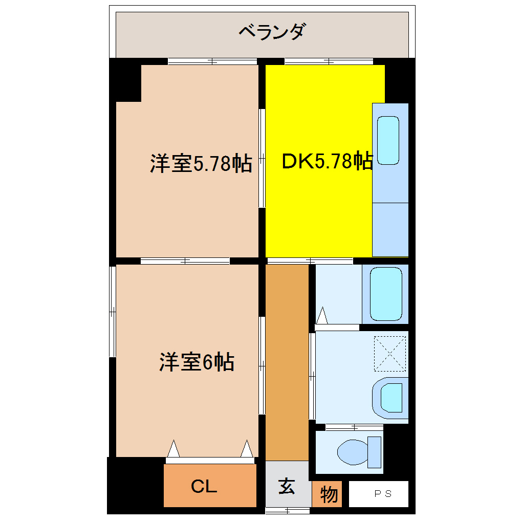 DKビルⅢ 201 2DK