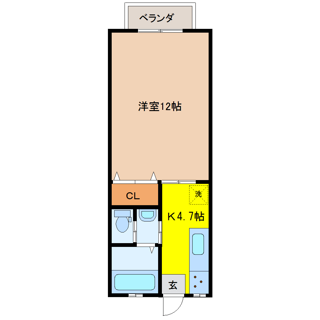 シーサイド大塔C　206　1K