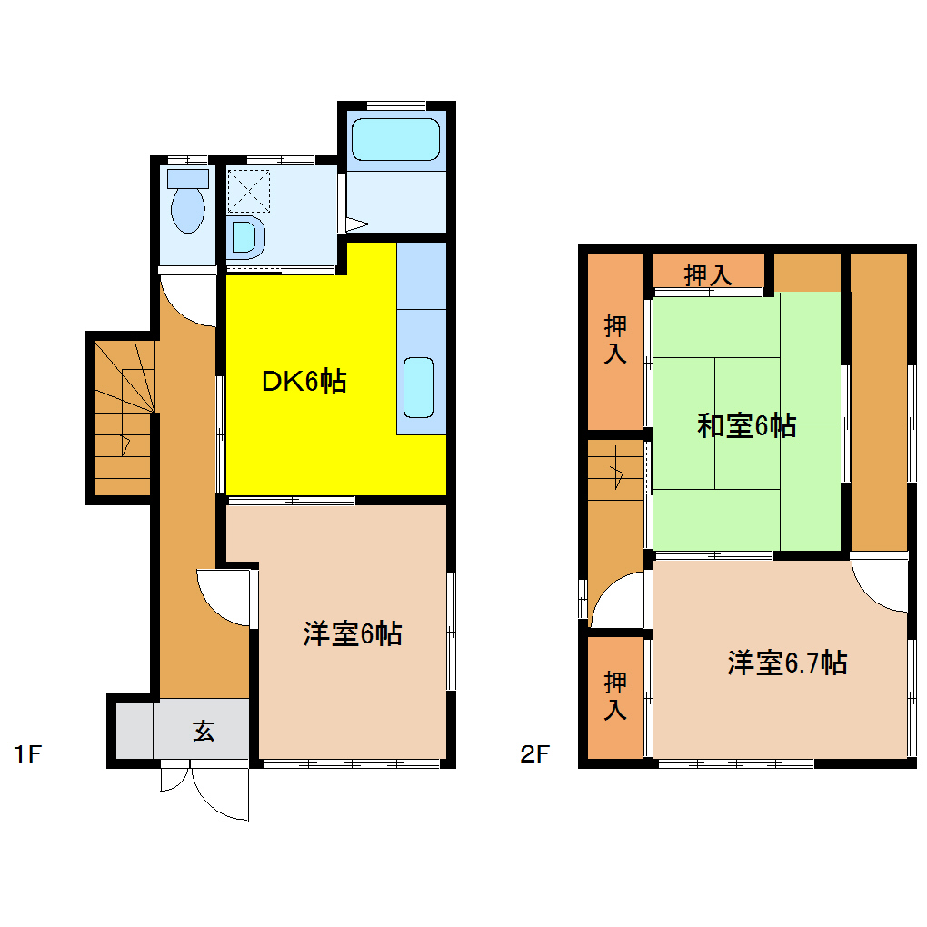 樋口二戸一 R号室 3DK