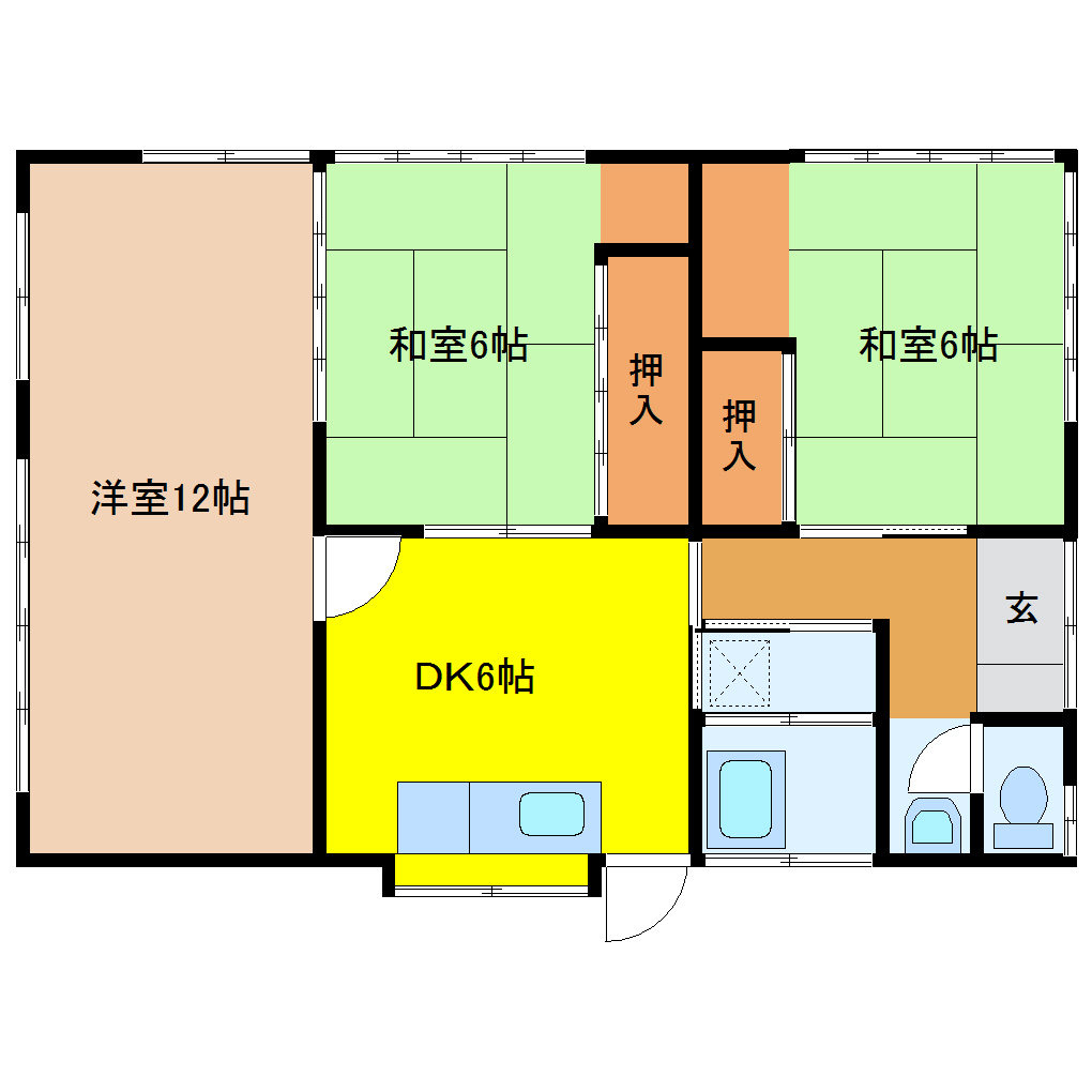 宮崎貸家 3DK