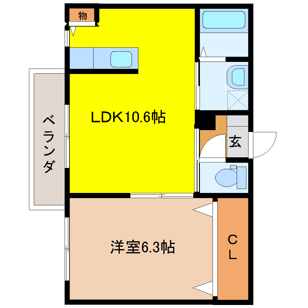 ディアス小舟 A202 1LDK