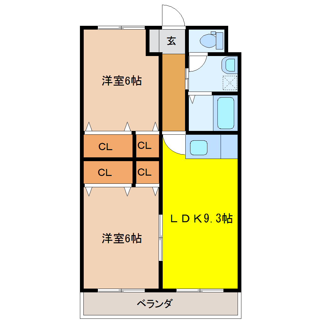 ソルレヴァンテ相浦 202 2LDK